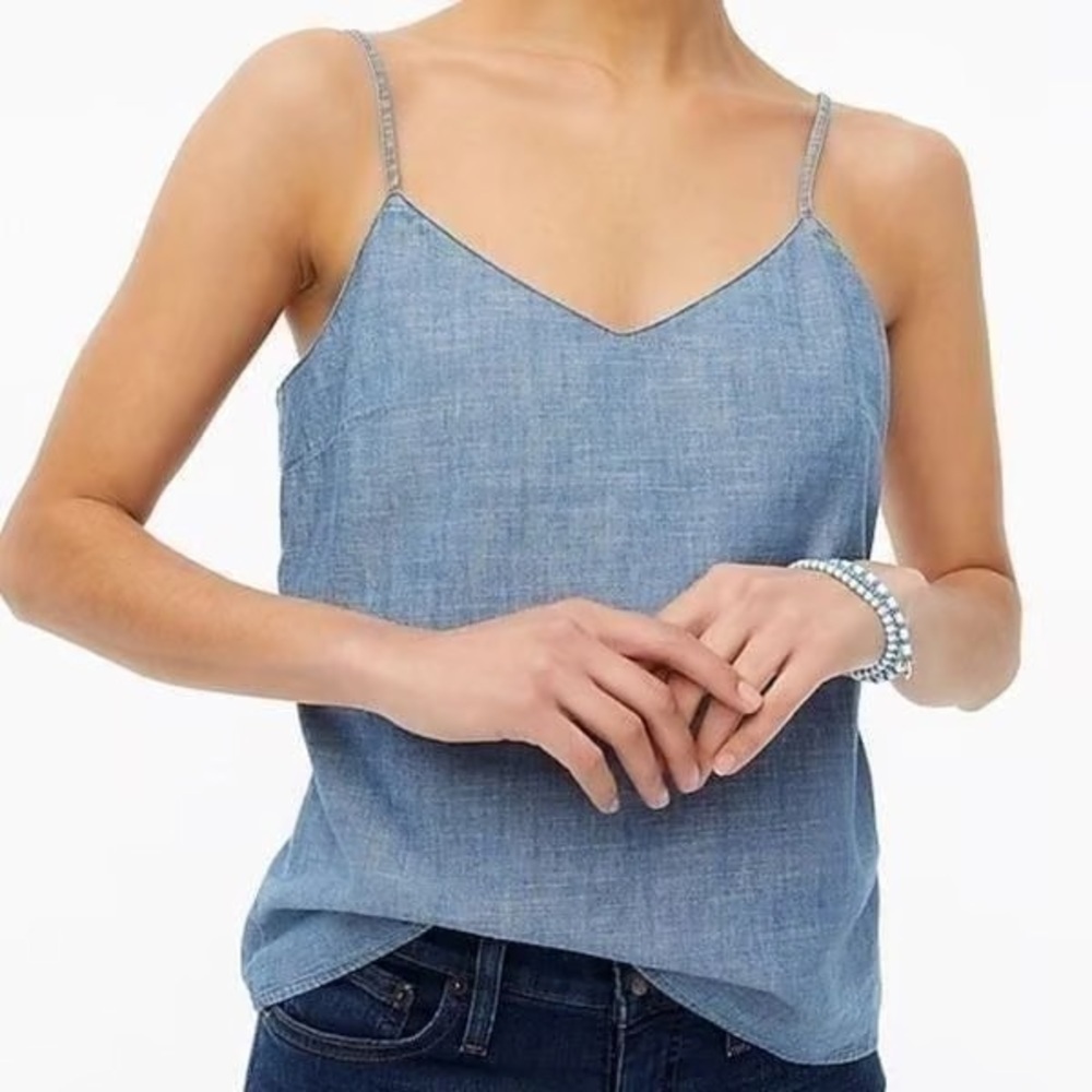 J Crew Chambray Cami Tank